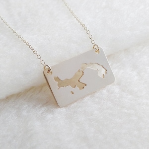 Panama-ketting, Panama-bedelketting, ketting gepersonaliseerde kaart, ketting aangepaste kaart elk land, ketting specifieke kaart, ketting wereldwijde kaart, ketting wereldwijde kaart