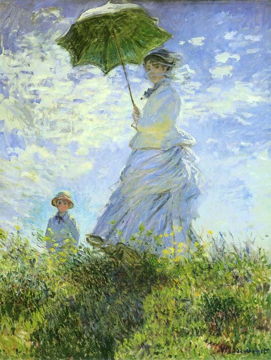 Madame Monet and Her Son Woman with a Parasol 39 3/8 X 31 7/8 In. Claude Monet High Quality Hand-painted Oil Painting Reproduction Madame Monet and Her Son Woman with a Parasol 39 3/8 X 31 7/8 In. Claude Monet High Quality Hand-painted Oil Painting Reproduction
