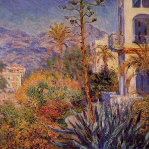 villas at bordighera - Claude Monet high quality hand-painted oil painting reproduction for home decor wall art