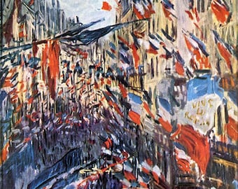 Claude Monet Paris Rue St. Denis Celebration of June 30 1878