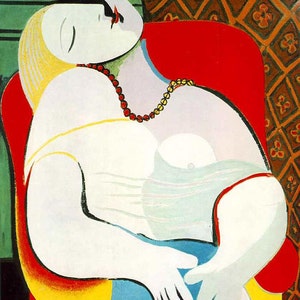 handmade pablo picasso oil painting reproduction dream painting on canvas for home decor item