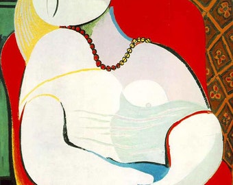 riproduzione di pittura a olio di pablo picasso fatta a mano, dipinto da sogno su tela per articolo di arredamento per la casa