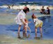 100% Hand Painted Children Playing at the Seashore Edward Henry Potthast oil painting repro beach seaside painting for living room decor 