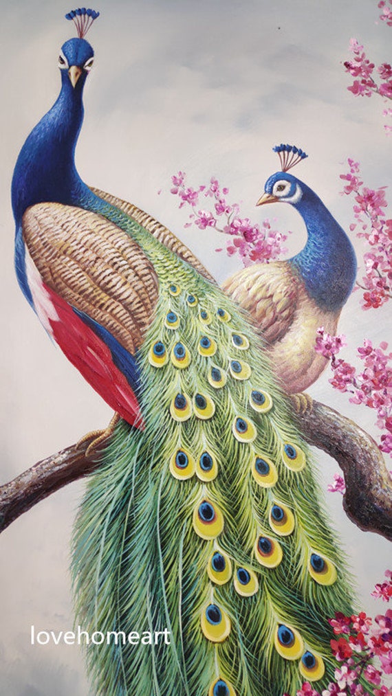 Diamond Painting - Peacocks on a branch – Figured'Art