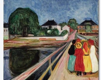 Four Women in the Garden - Edvard Munch Hand-painted Oil Painting