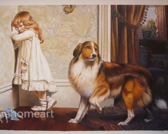 a special pleader - Charles Burton Barber high quality hand-painted oil painting reproduction for child room decor or child gift