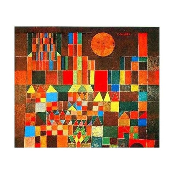 Paul Klee Paul Klee Château Et Soleil Paul Klee Hand-painted - Etsy Singapore