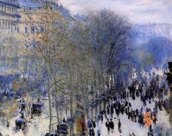 museum quality 100%handpainted Claude Monet Boulevard des Capucines for home decor wall art