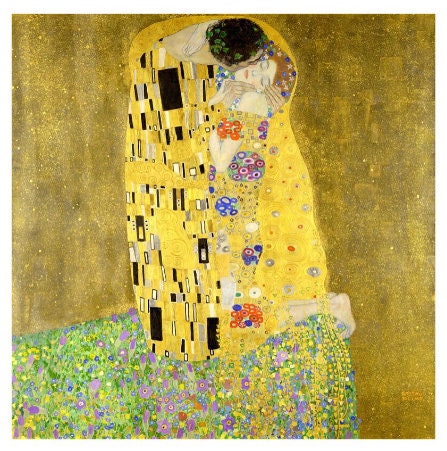 Handpainted Gustav Klimt Oil Painting Reproduction the Kiss for Home ...