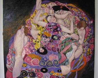 Handpainted The Virgin Gustav klimt Oil Painting Reproduction For Bed Room Oil Painting Home Decor Wall Art Girl Gift