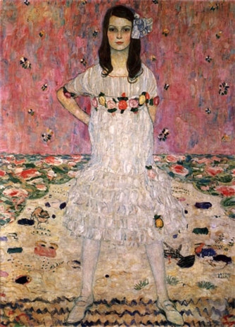 Handpainted Gustav Klimt Oil Painting Reproduction Portrait of Mäda ...