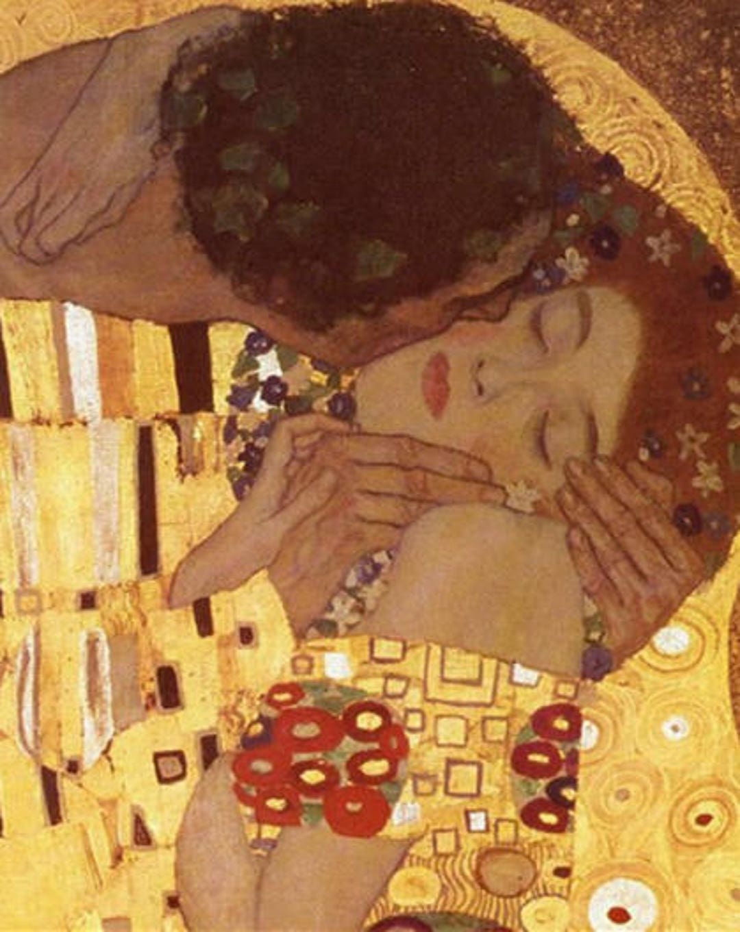 Handpainted Gustav Klimt the Kiss Oil Painting Reproduction for Bedroom ...