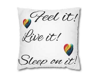 Spun Polyester Square Pillowcase