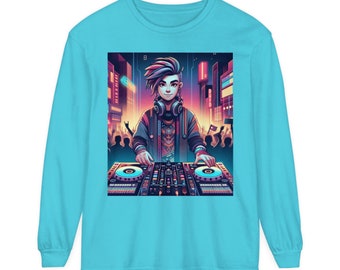 Unisex Garment-dyed Long Sleeve T-Shirt