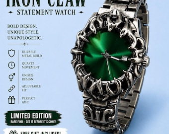 Elegante reloj de plata esculpido: una pieza de lujo que marca la diferencia.