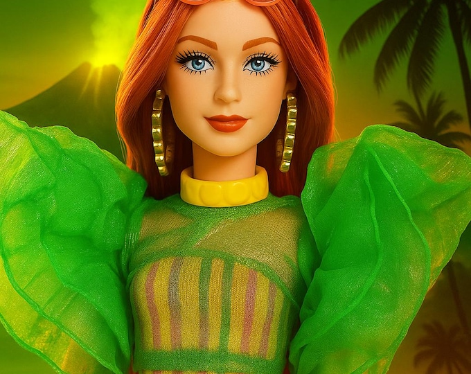 Featured listing image: Collector's Island 3D Hula Doll with Pet Companion and Free String Backpack