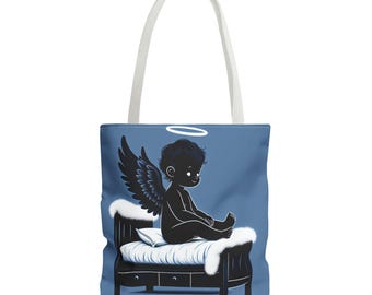 Bolso tote Angelic Baby Art: Diseño caprichoso