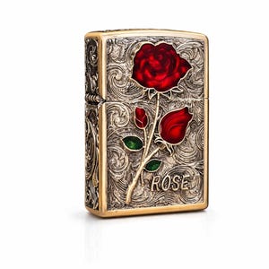 Vintage Rose Kerosene Lighter Special (Rare Collectible) — Limited Qty (Only 4 Each Available!) afbeelding 8