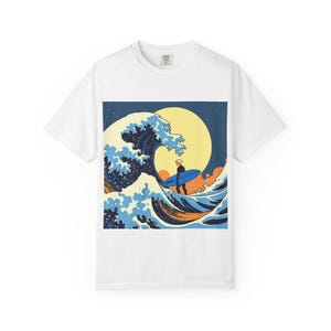 Surfen die Wellen T-Shirt, Surf T-Shirt, Strandbekleidung, Ocean Lover Shirt, Sommermode, Bademode