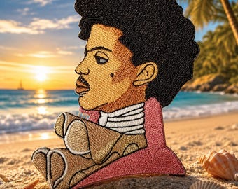 Embroidered Prince Music Symbol Patch, Iron On Jacket Backpack Art