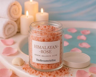 Relaxing Himalayan-Rose Bath Salt | Natural Detox & Skin Glow