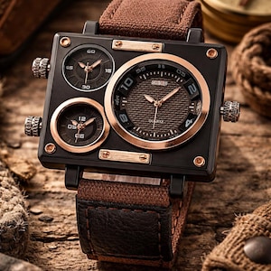 Multi-Time-Zone Quartz Watch