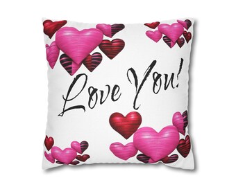 Spun Polyester Square Pillowcase