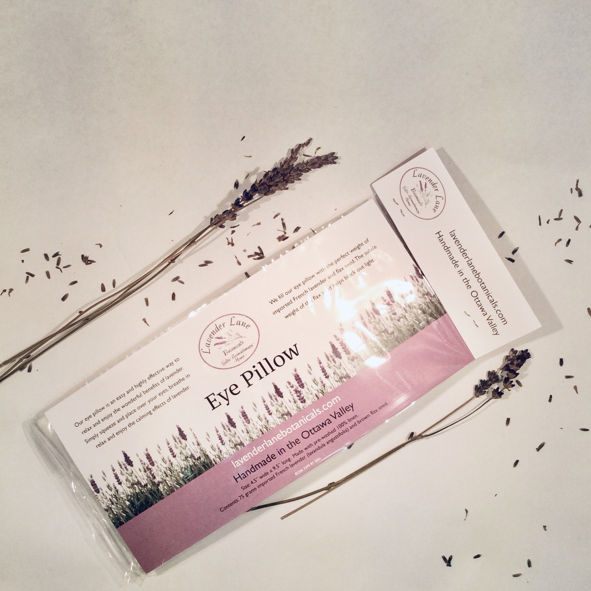 Lavender Eye Pillow, Lavender Gifts, go With the Flow, Handmade in