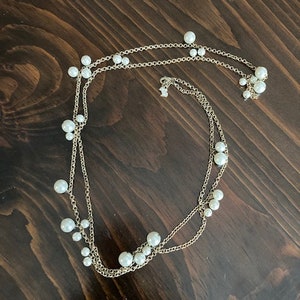 Agatha Gold Tone and Pearl Necklace