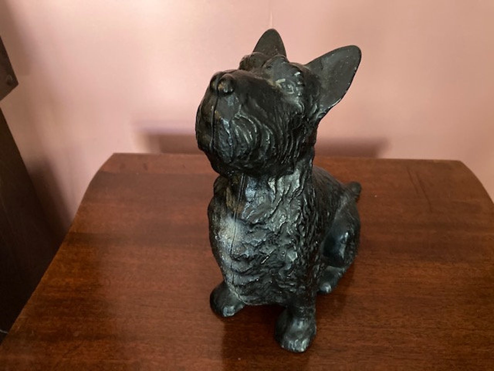 Scottie Dog Vintage Cast Iron Door Stop Etsy