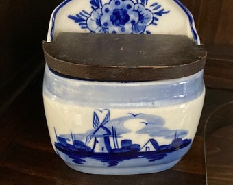 Delft Blue Salt Box