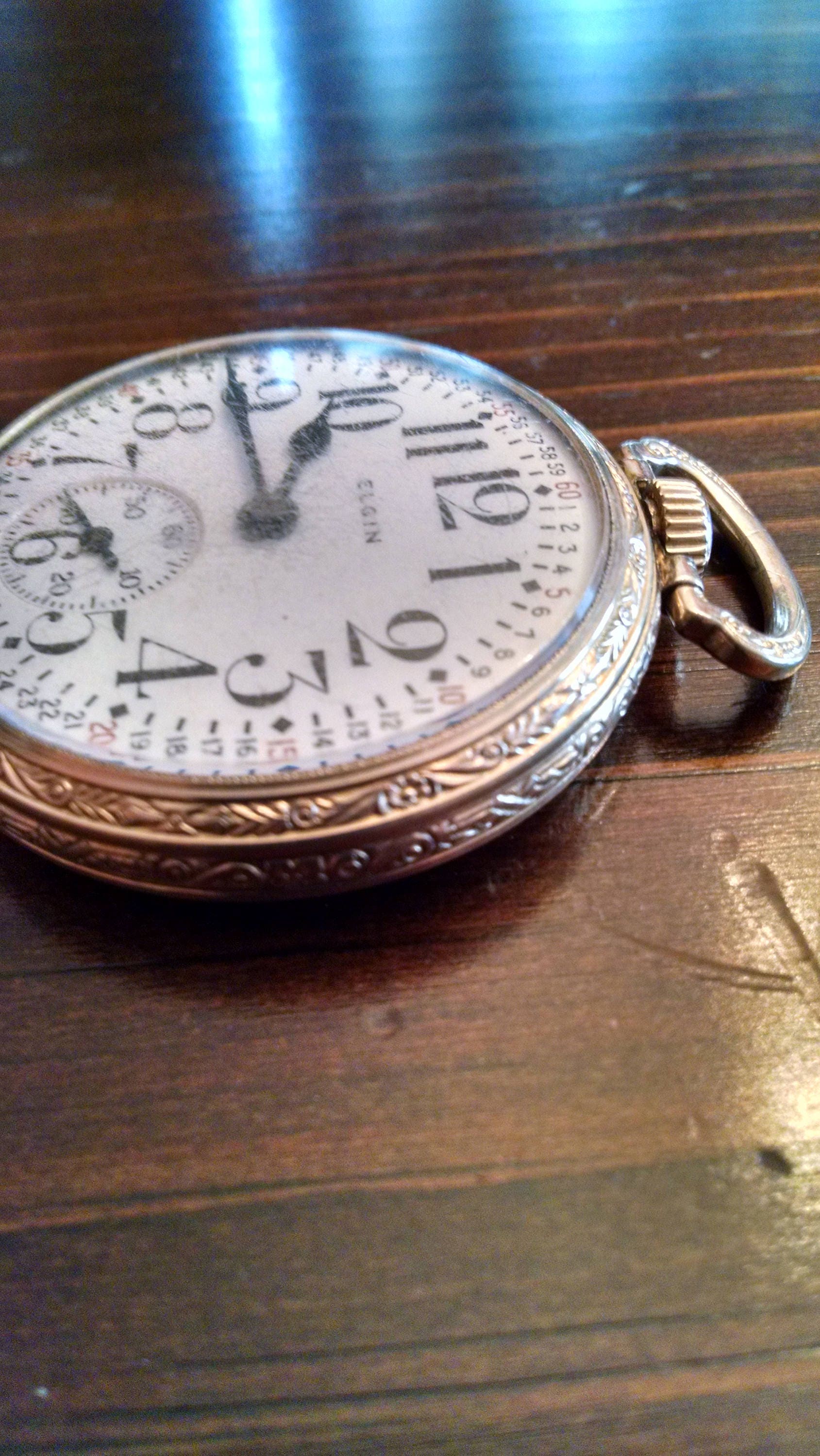 Elgin 17 Jewel Gold Filled Pocket Watch Etsy