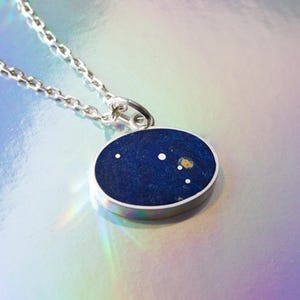 Zodiac Gift for Her, Personalized Constellation Necklace, Handmade Silver Celestial Jewelry, Star Sign Pendant, Unique Astrology Gift, Aries