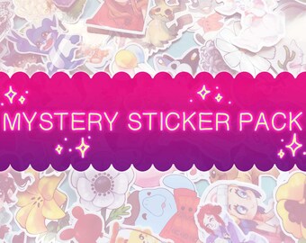 Mystery Random Sticker Pack | Set of 3, 5, or 7 stickers