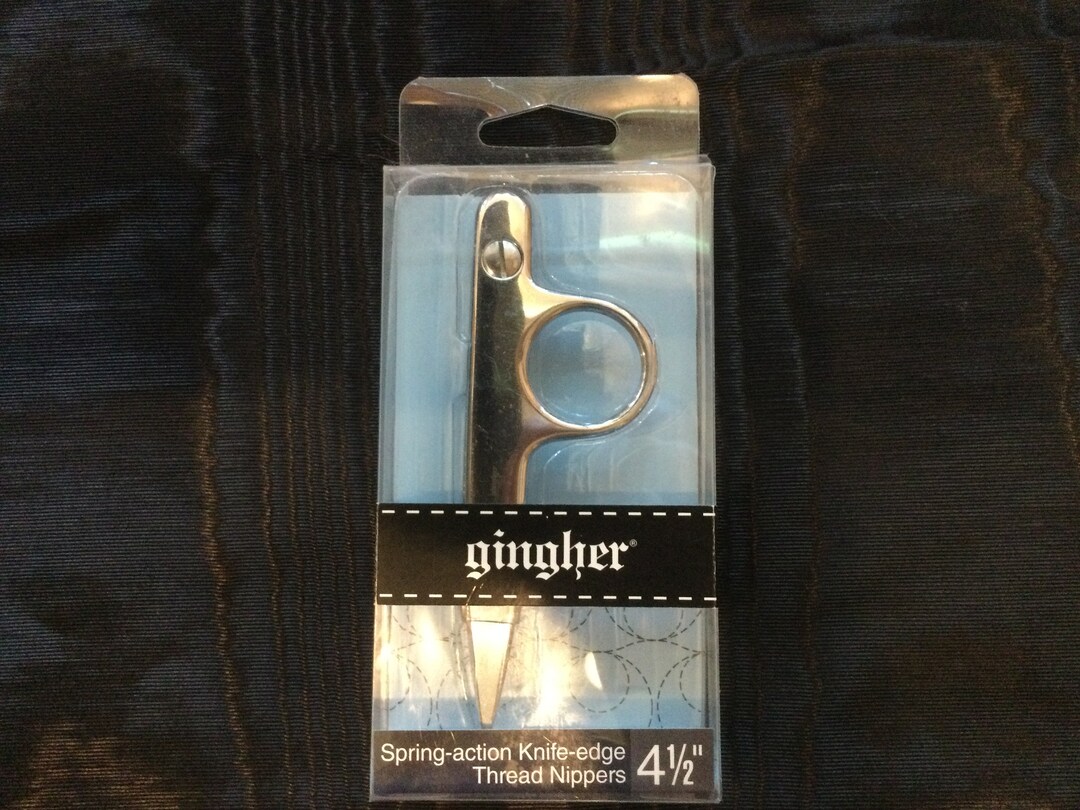 Gingher 4 1/2 Springaction Knifeedge Thread Nippers, New in Box Etsy