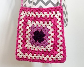 Granny Square Crossbody Crochet bag