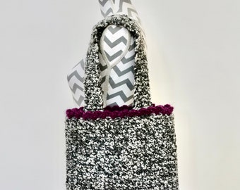 Handmade Fully Lined Crocheted Bag