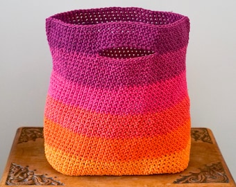 Recycled Cotton Crochet Bag
