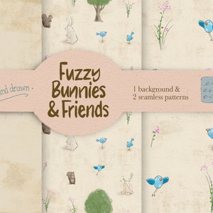 Modèles sans couture et fond texturé, papiers numériques imprimables boisés dessinés à la main, couleurs d’automne rustiques et confortables, scrapbooking d’automne saisonnier