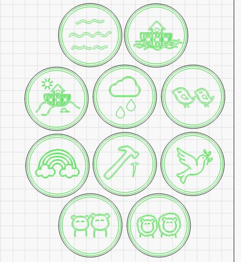 Noah’s Ark Story Tokens for Kids | Christian Homeschool Bible Activity ...