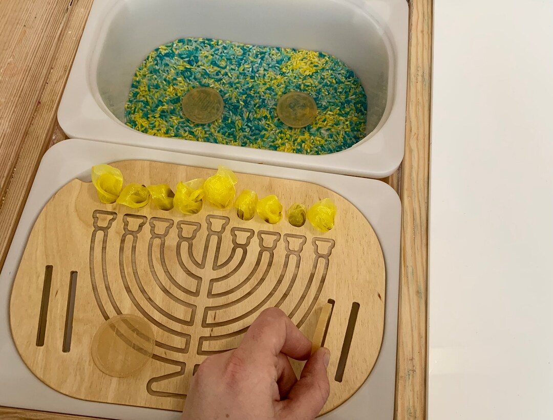 Small Hannakuh Menorah Flisat Insert Etsy