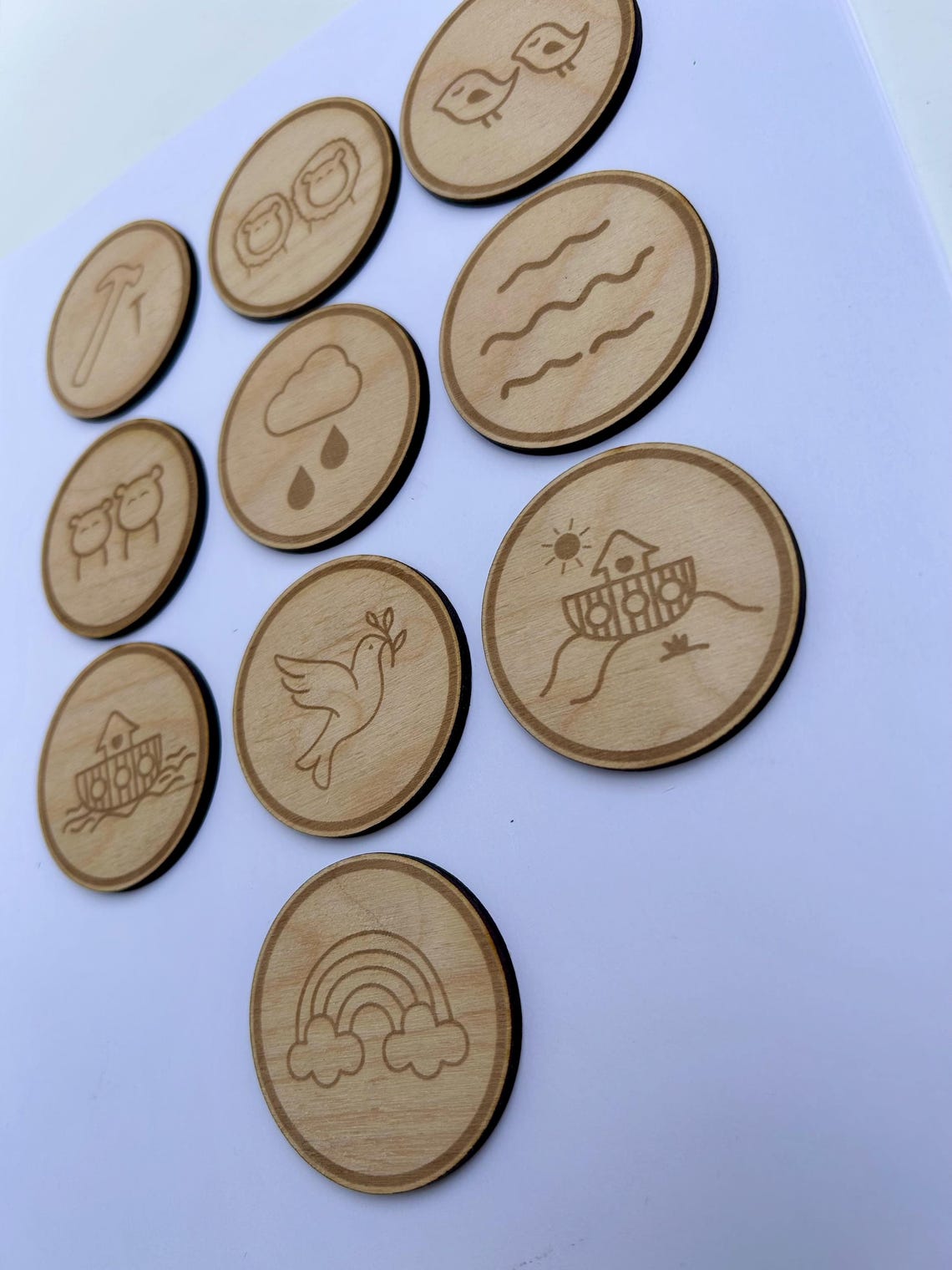 Noah’s Ark Story Tokens for Kids | Christian Homeschool Bible Activity ...