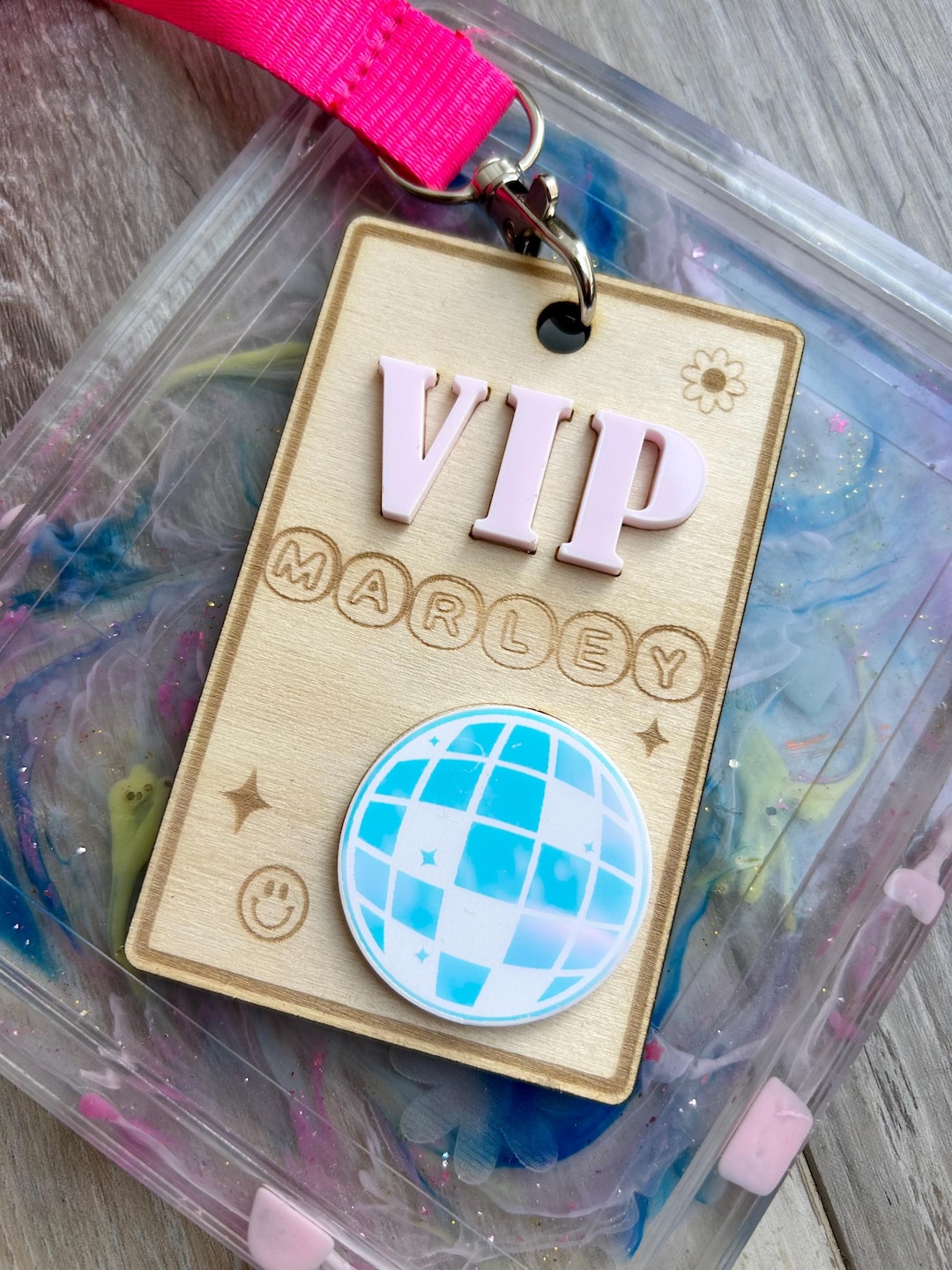 Vip Dxf Personalized Girls Birthday VIP Pass SVG, Kids Party Favor Digital File ...