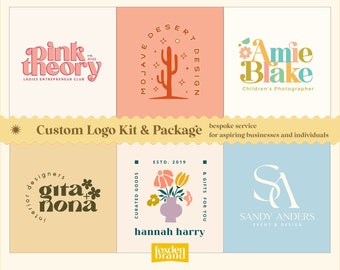 Custom Branding Kit, Logo kit, Branding Package, Logo Design Package, Custom Branding Design, Photography branding, Feminine branding