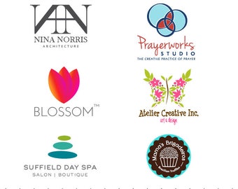 custom logos premade logos typograghy logos by mfgraphics