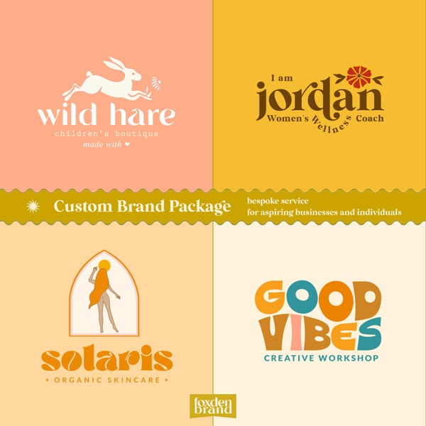 Custom branding package, Feminine branding, Custom Branding design, Brand package, Playful brand, Branding kit, Business Branding Kit