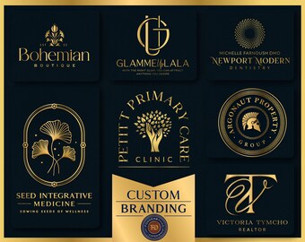 Luxury Logo Brand Identity Package, Custom Luxury Logo Design for Your Business, Custom Branding Design, Ultimate Branding Kit, Custom Brand