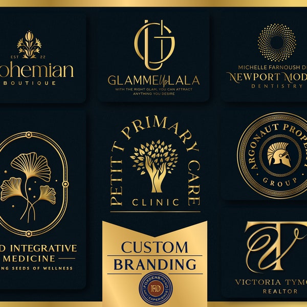 Luxury Logo Brand Identity Package, Custom Luxury Logo Design for Your Business, Custom Branding Design, Ultimate Branding Kit, Custom Brand