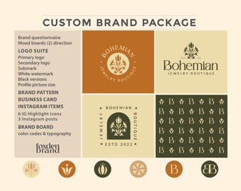 Custom branding, Custom brand, Logo kit, Brand board, Playful brand, Branding kit, Jewelry brand, Beauty brand, Brand suite, Brand designer