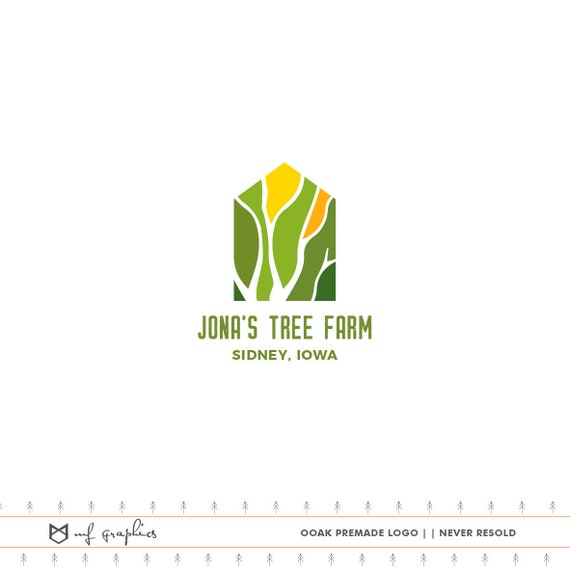 Farm Logo Nature Logo Cow Logo Eco Logo Organic Logo Farm Etsy
